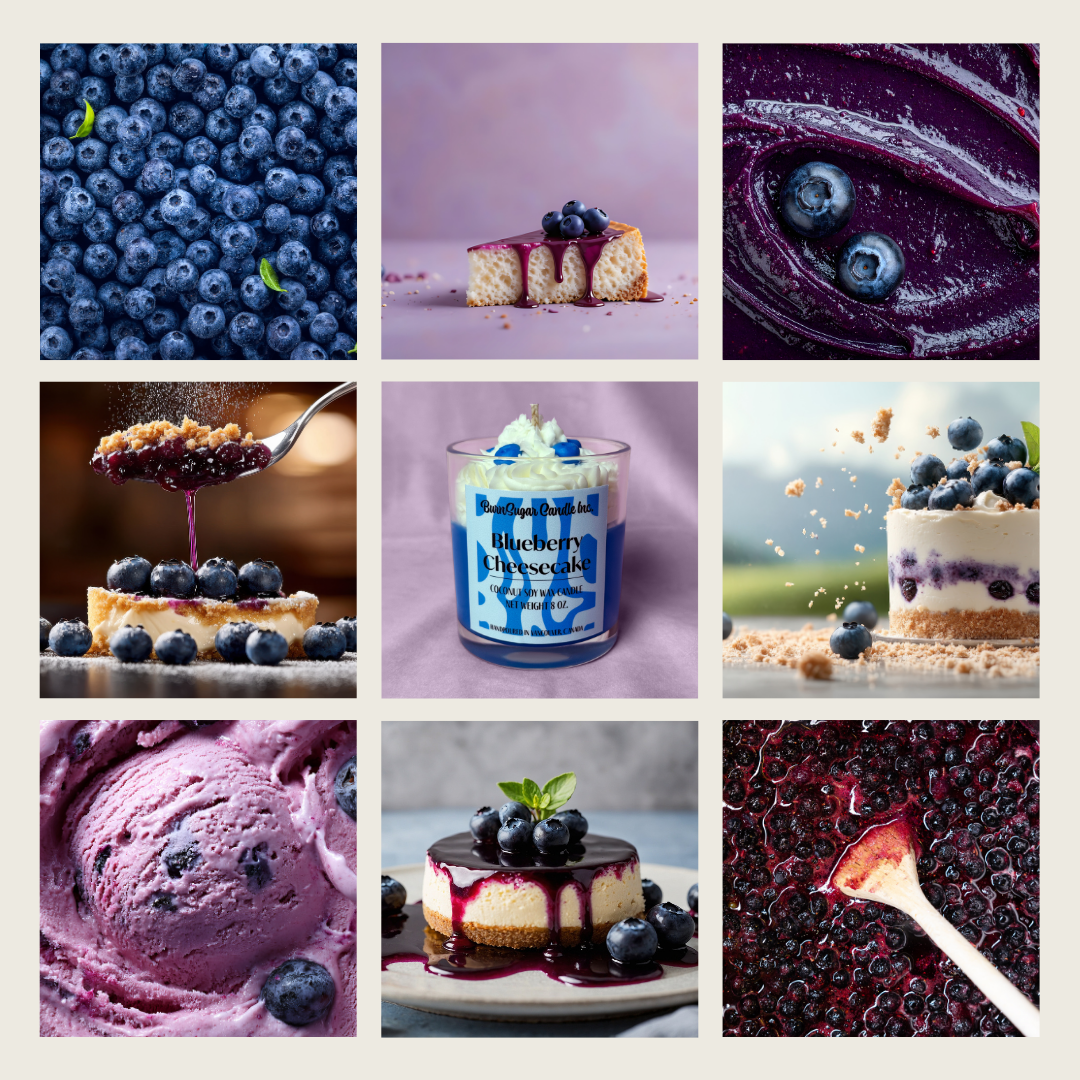 Blueberry Cheesecake 8oz Dessert Candle