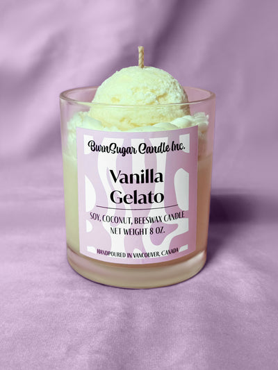 Vanilla Gelato 8oz Dessert Candle